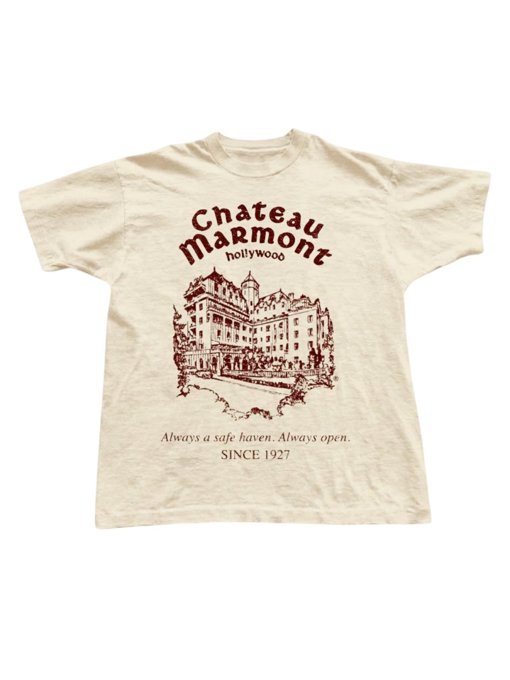 Gildan Chateau Marmont Cream Graphic Tee